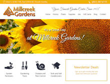 Tablet Screenshot of millcreekgardens.com